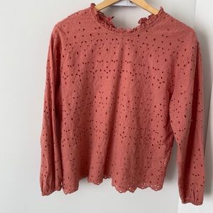 Pink log sleeve Zara top